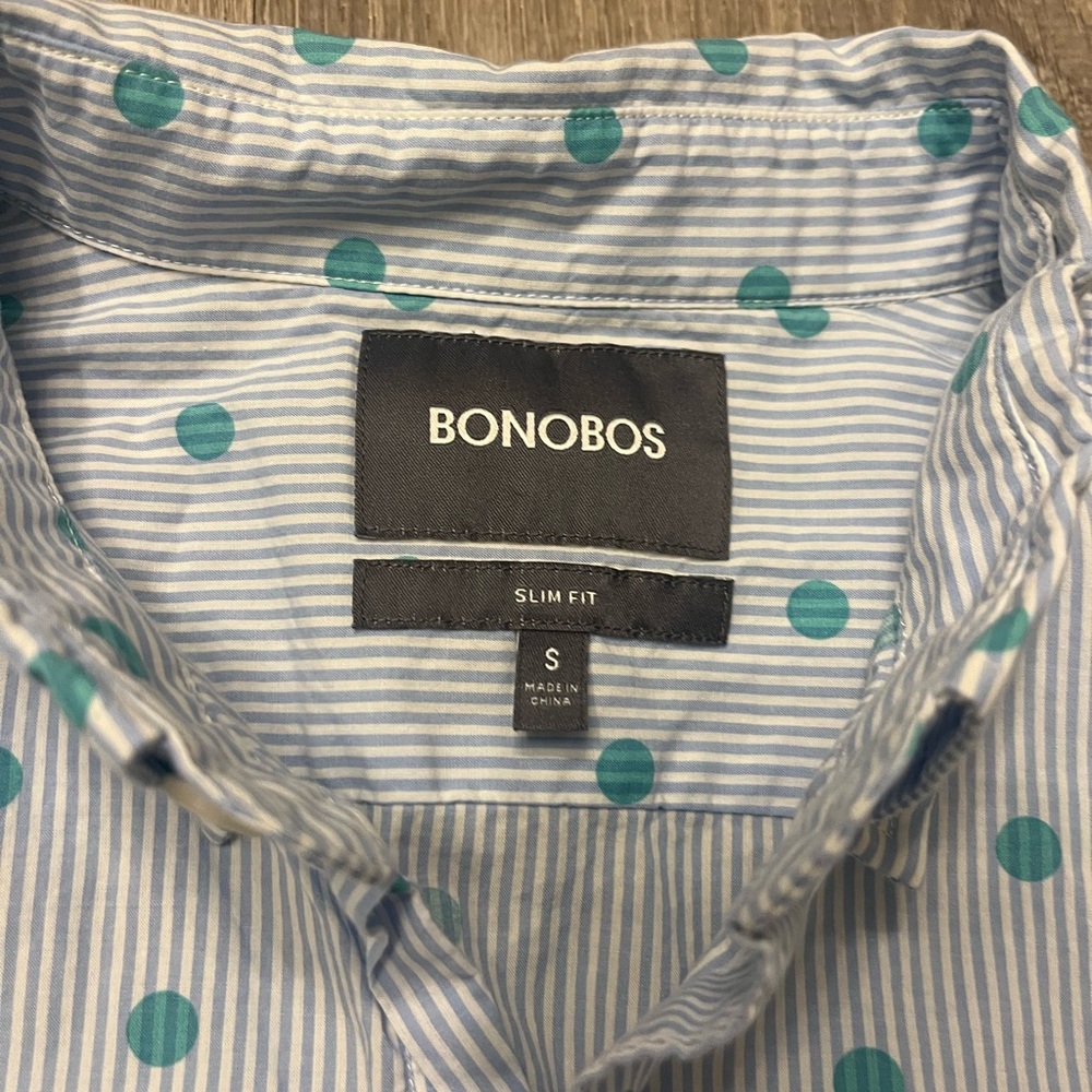 Men’s‎ Bonobos Everyday Button Down Shirt- Size Small- Slim Fit- Pre-owned - Picture 2 of 4